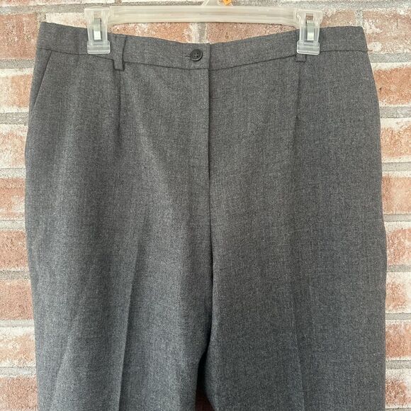Pendleton 100% Wool Gray Trousers Pants Size 12 - Picture 3 of 6